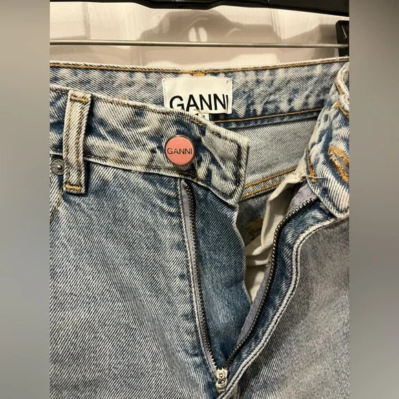 Ganni Light Blue Denim Stary Jeans - Picture 7 of 9